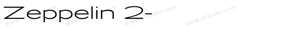 Zeppelin 2字体转换
